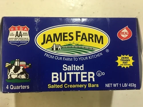 JAMES FARMA UNSALTED BUTTER 1LB