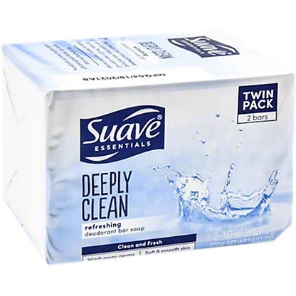 SUAVE DEEPLY CLEAN BAR SOAP 2BAR